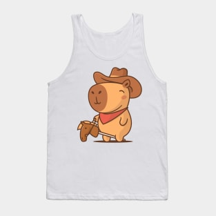 Capybara Cowboy Tank Top